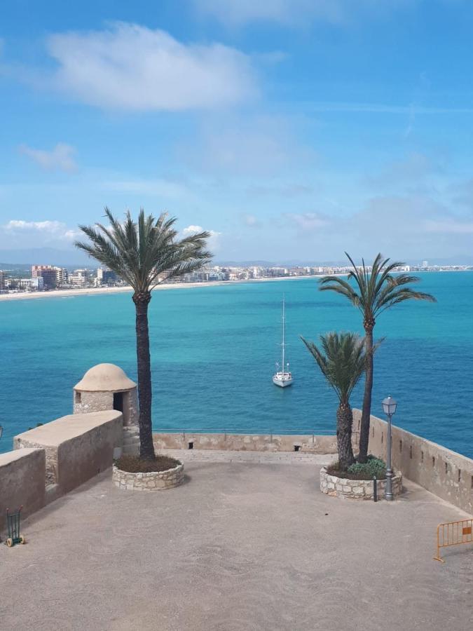 Charmant Appartement Avec Vue Sur Le Chateau De Peñíscola Exterior foto