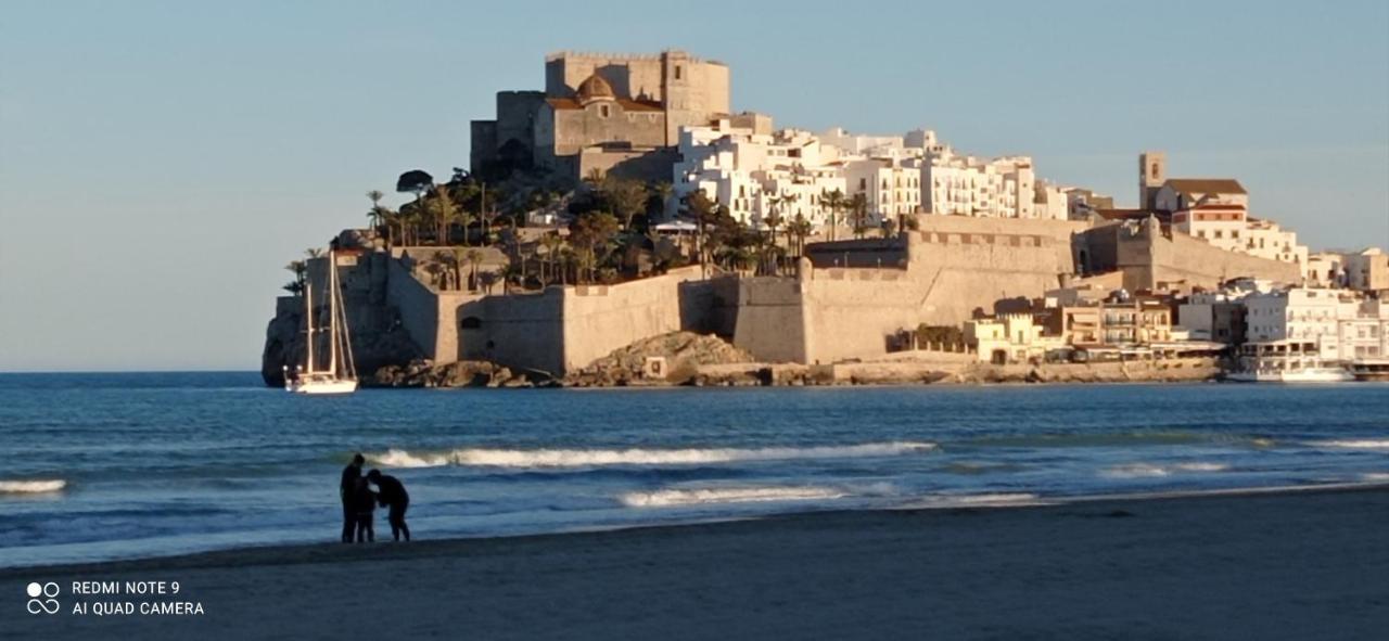 Charmant Appartement Avec Vue Sur Le Chateau De Peñíscola Exterior foto