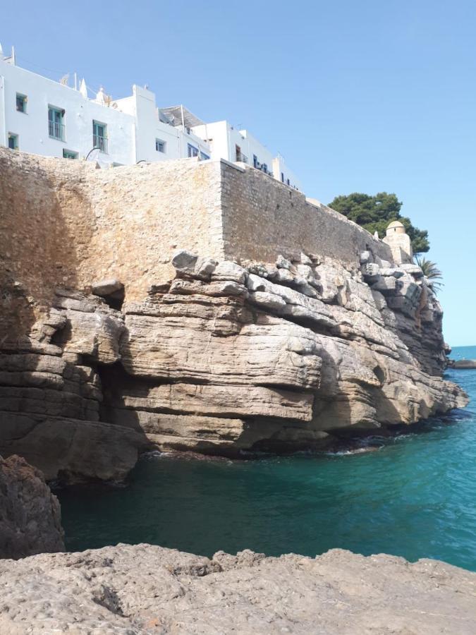 Charmant Appartement Avec Vue Sur Le Chateau De Peñíscola Exterior foto