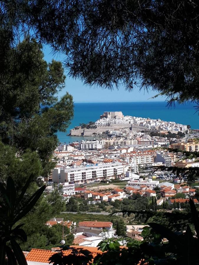 Charmant Appartement Avec Vue Sur Le Chateau De Peñíscola Exterior foto