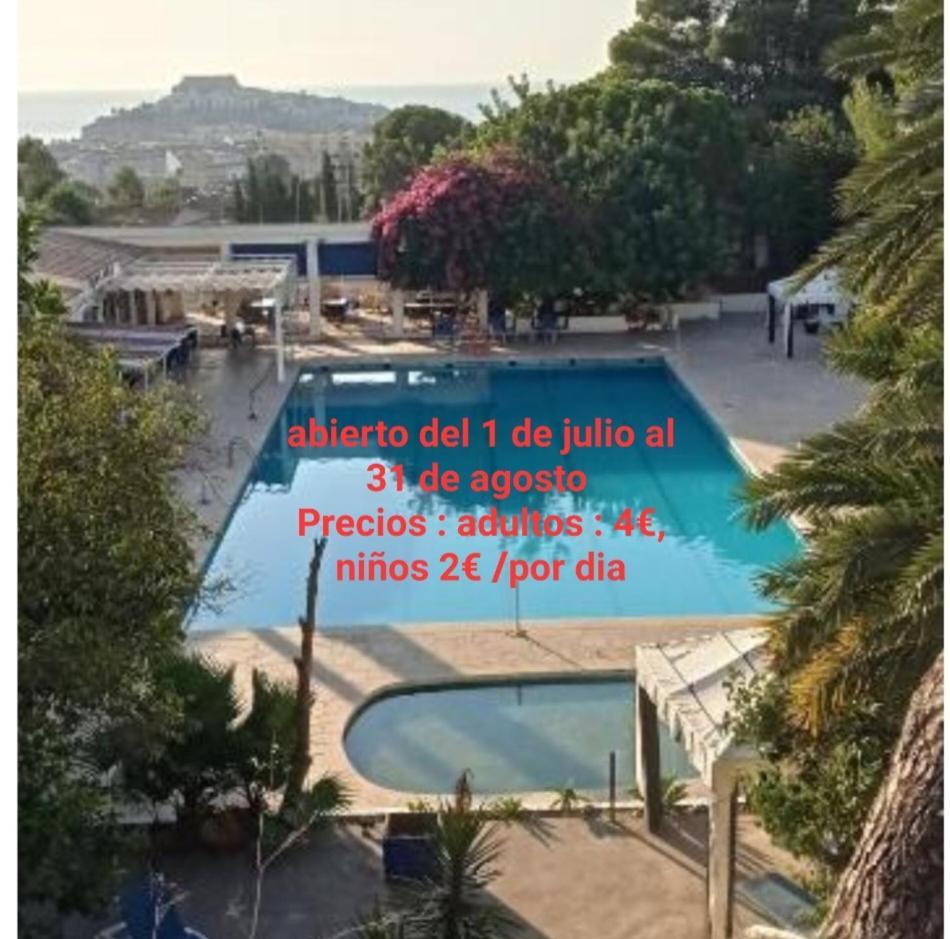 Charmant Appartement Avec Vue Sur Le Chateau De Peñíscola Exterior foto